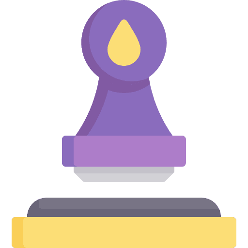 Stamp sign business rubber stamp icon