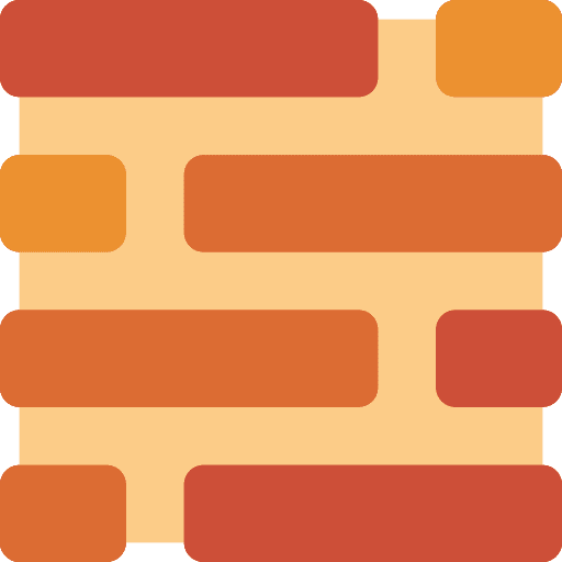 Brickwall brick firewall mansory icon