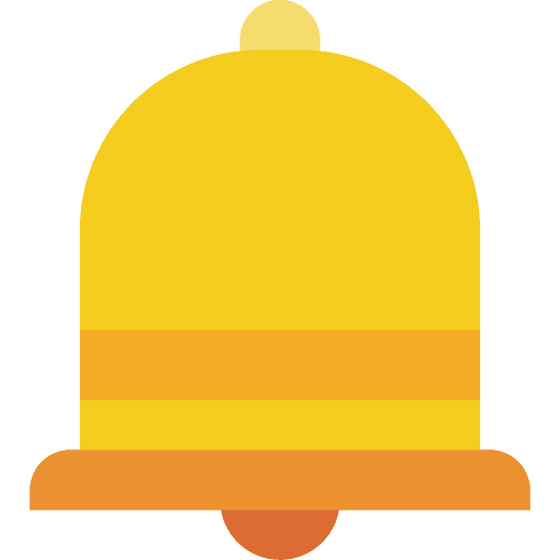 Bell tools and utensils alarm alert icon