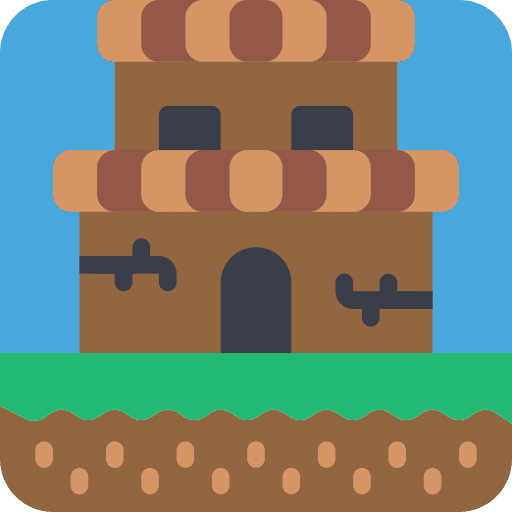 Castle video game castle arcade icon