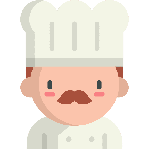 Baker restaurant male chef people icon