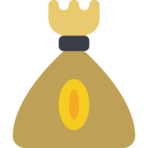 Money bag business and finance currency money bag icon