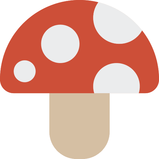 Mushroom playing gaming mushroom icon