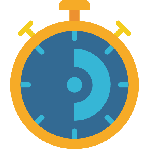 Stopclock time time and date chronometer icon