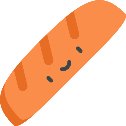 Bread baguette food food and restaurant icon