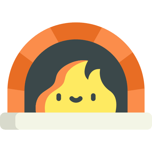 Oven oven food and restaurant stone icon