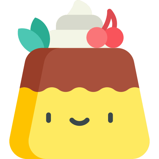 Pudding pudding gelatine sweets icon