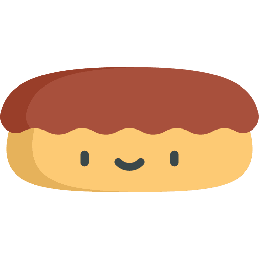 Chocolate croissants bread food icon