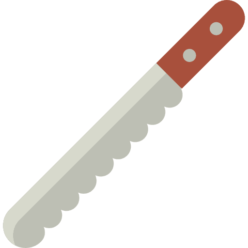Knife food and restaurant bread cook icon