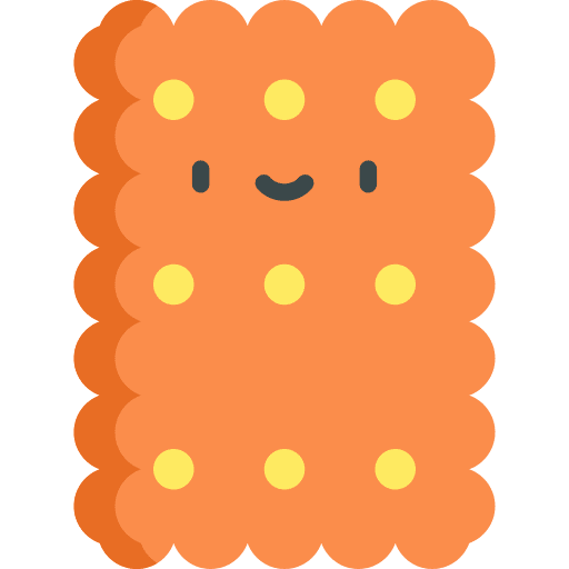 Biscuit food and restaurant cookie bakery icon