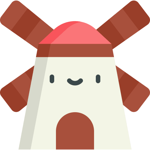 Windmill ecology mill architecture and city icon