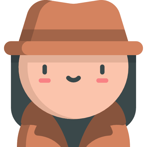 Detective smileys emoji avatar icon