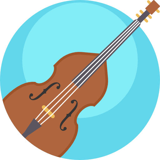 Double bass music music and multimedia musical instrument icon