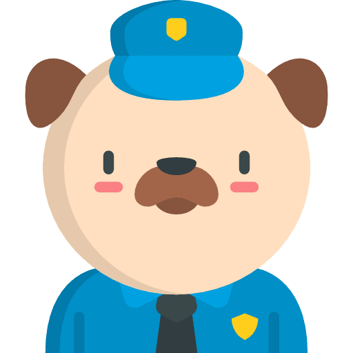 Police dog avatar smileys police dog icon