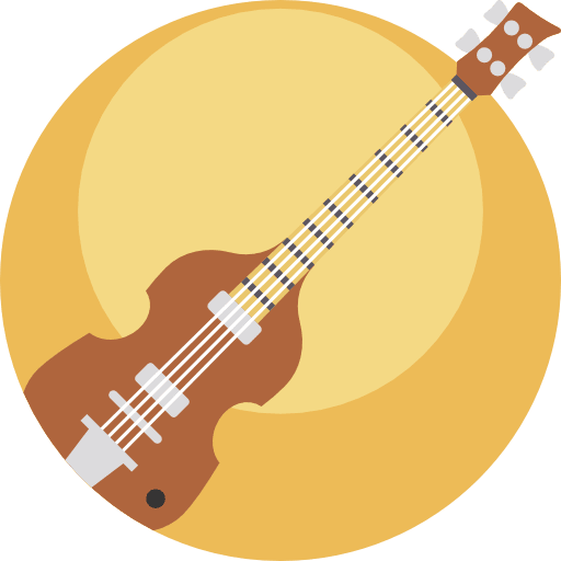 Bass guitar bass guitar music and multimedia orchestra icon