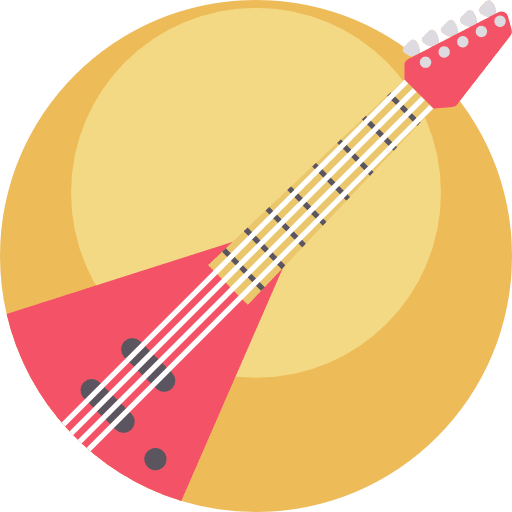 Electric guitar musical instrument orchestra string instrument icon