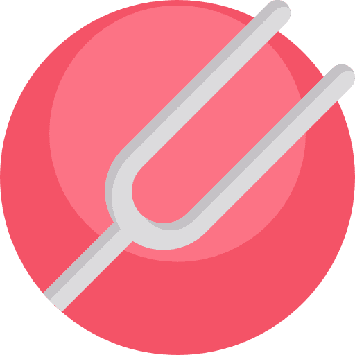 Tuning fork tuning fork medical hospital icon