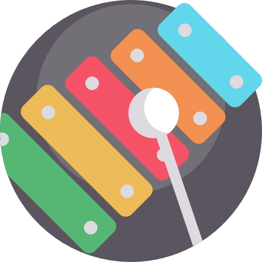Xylophone musical instrument childhood xylophone icon