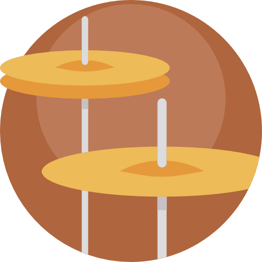 Cymbals cymbal drums musical instrument icon