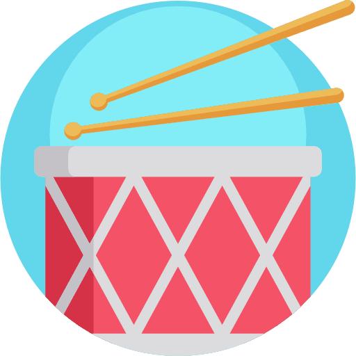 Drum drum music percussion instrument icon