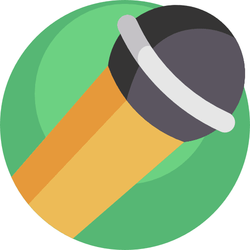 Microphone speaker music singer icon