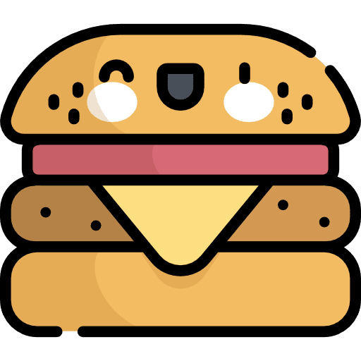 Hamburger french fries nature beef icon
