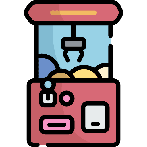 Claw machine game gaming fair icon