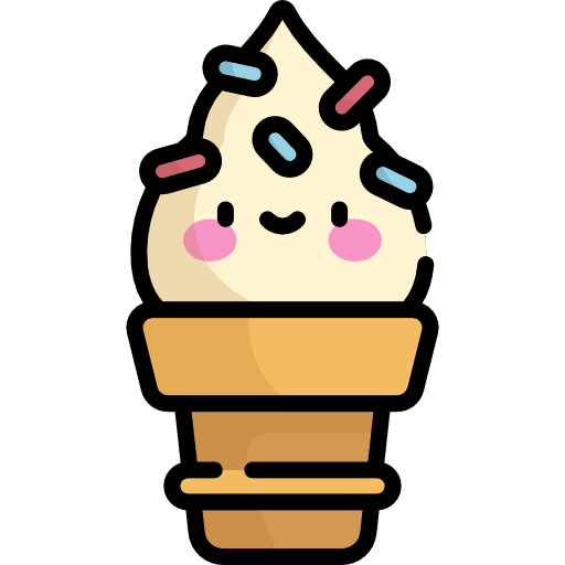 Ice cream kid and baby yogurt food and restaurant icon