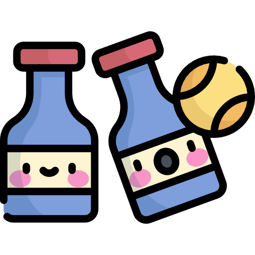 Bottles ball gaming fairground game icon