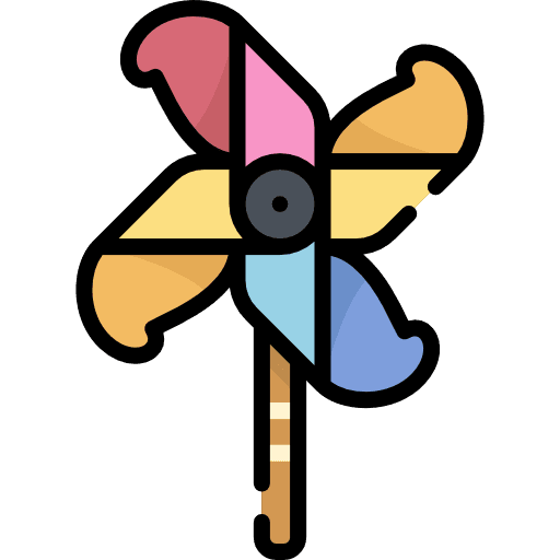 Pinwheel kid and baby mill entertainment icon