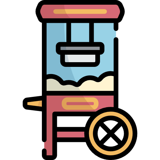 Popcorn popcorn amusement park cinema icon