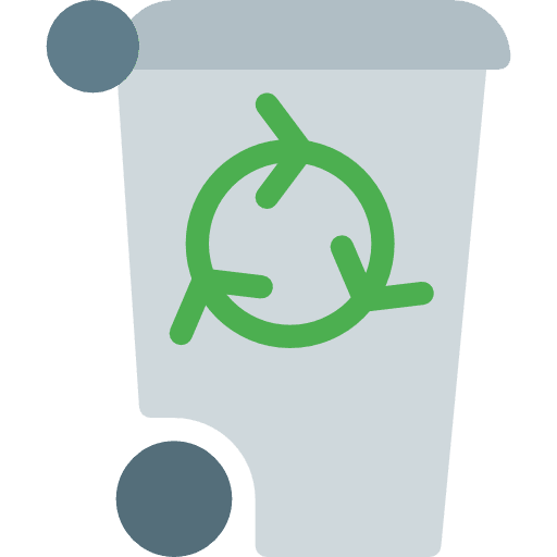 Recycle bin garbage tools and utensils nature icon
