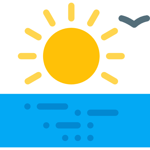 Sunrise weather evening nature icon