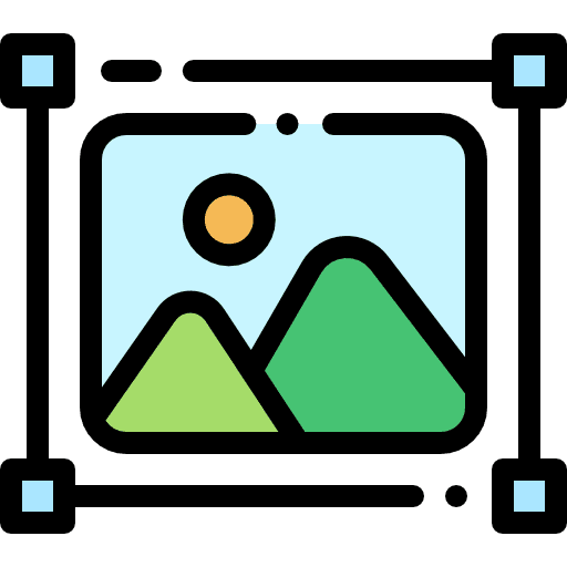 Image interface files and folders landscape icon