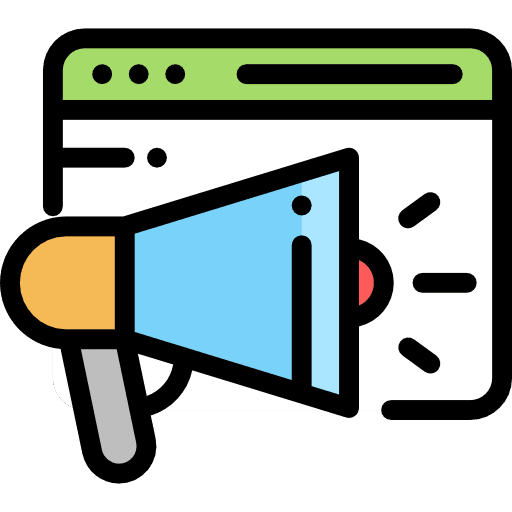 Promotion promotion browser megaphone icon