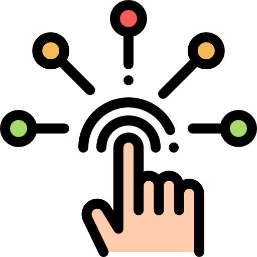 Tap finger tap multimedia option icon