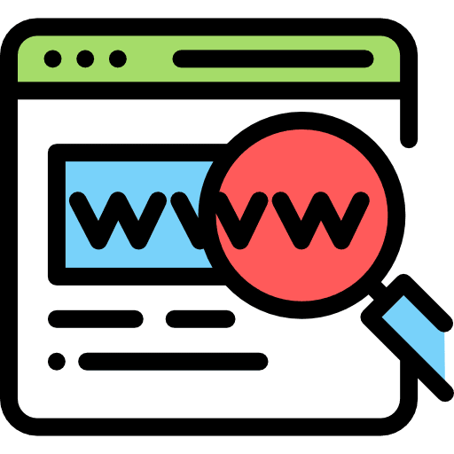 Website navigation bar ui search icon