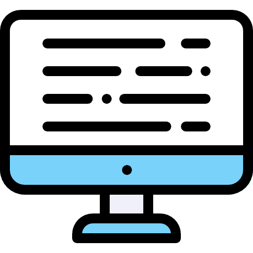 Coding web page screen computer icon