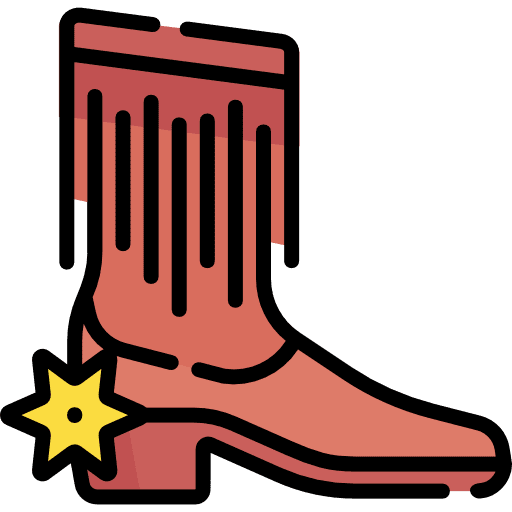 Boot fashion cowboy boots icon