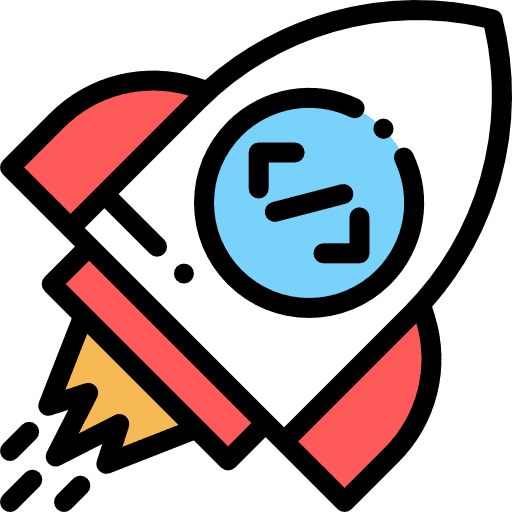 Startup rocket launch rocket ship space ship icon