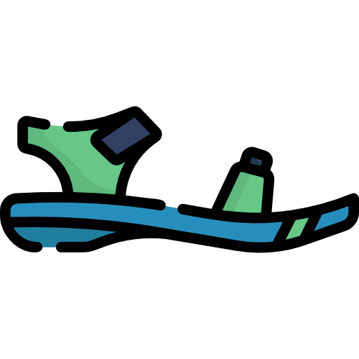 Sandals flip flop shoes footwear icon