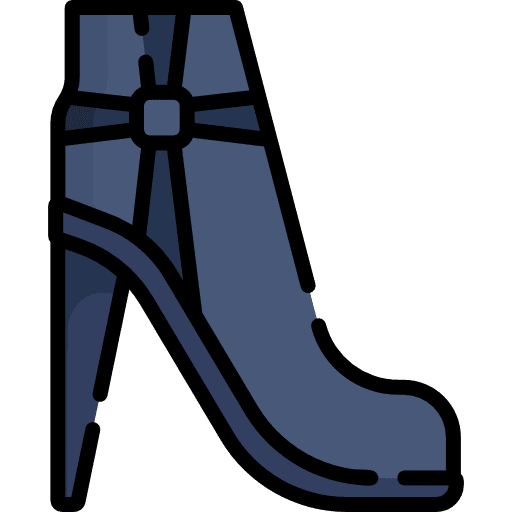 Boot high heel fashion footwear icon