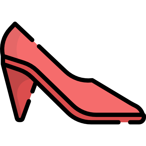 High heel shoes fashion elegant icon