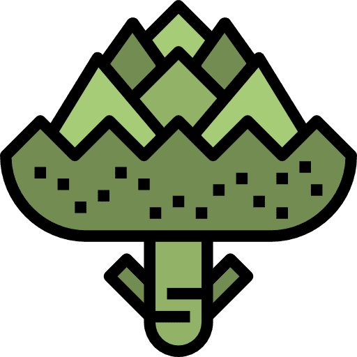 Artichoke diet nutrition healthy food icon