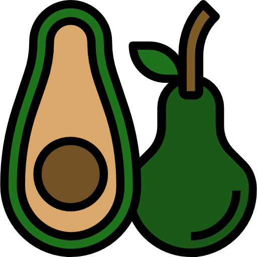 Avocado organic nutrition avocado icon