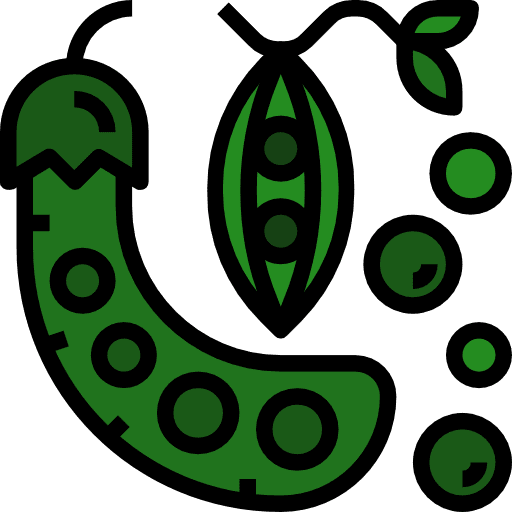 Peas nutrition food and restaurant diet icon