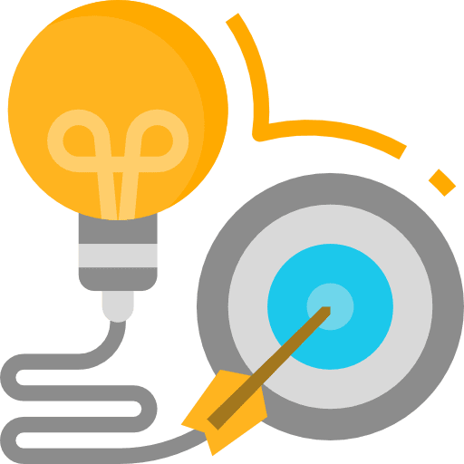 Goal business and finance goal results icon