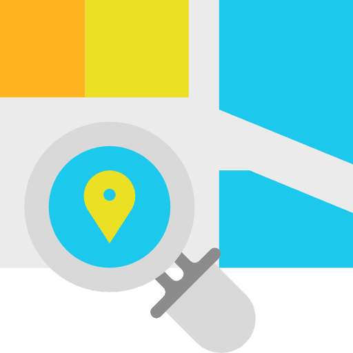 Location geography real estate orientation icon