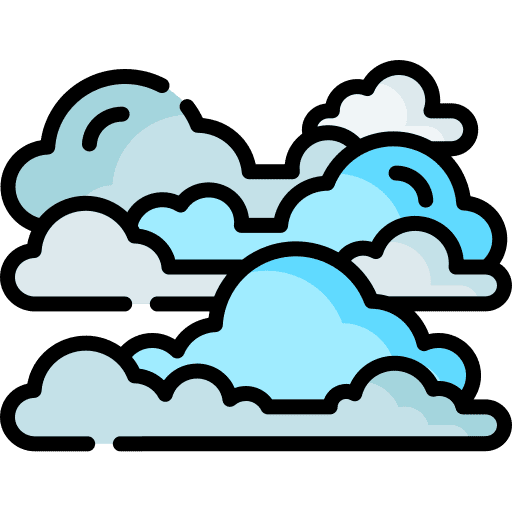 Stratuscumulus cloud weather cloudy icon