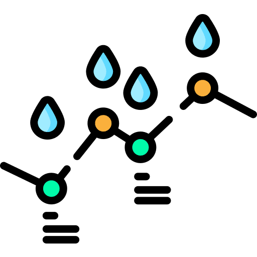 Level weather level measure icon